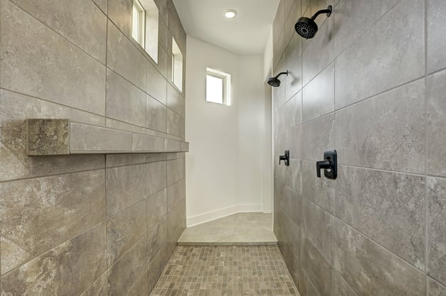 Spacious master bath