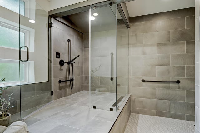 Master bathroom custom shower