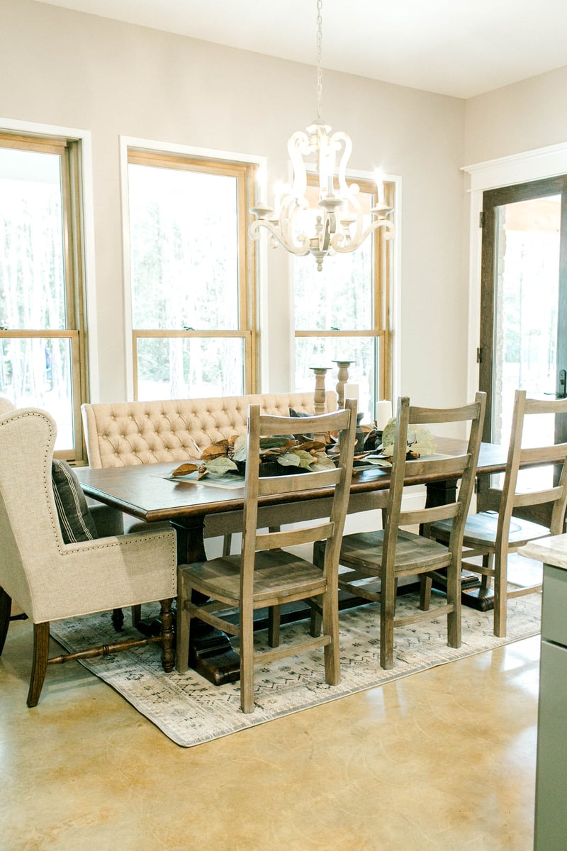 Kurk homes custom dining room