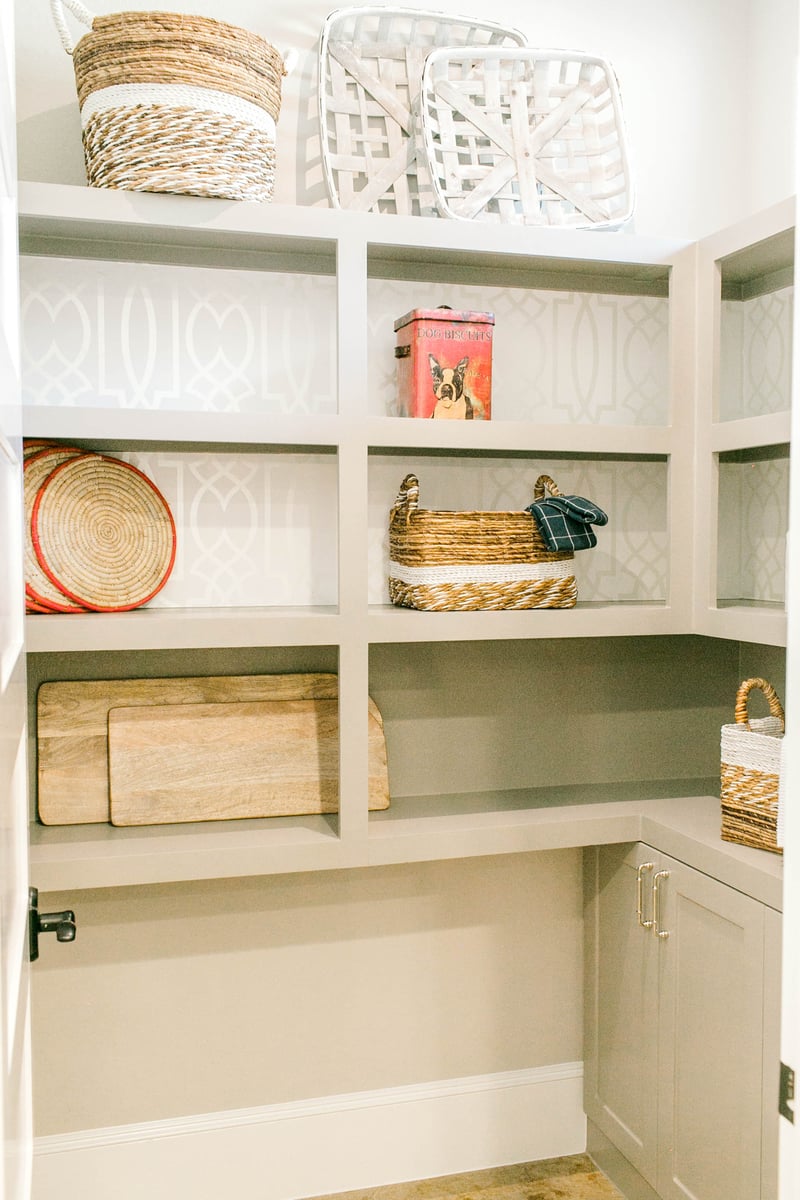 custom pantry built-in shelves