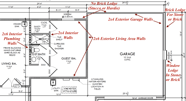 Wall Detail on Final Plans