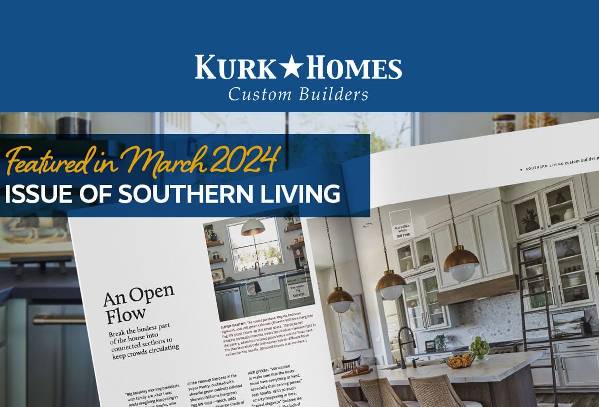 Southern Living Magazine Features Kurk Homes in March 2024